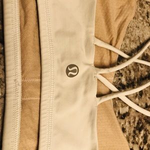 lululemon athletica white Free To Be bra